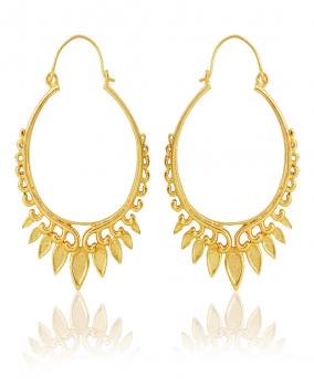 Handmade Nickel Free Gold Plated High Fashion Designer Ethnic Earring